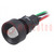 Spia: LED; concava; rosso/verde/azzurro; 230VAC; Ø13mm; IP40