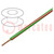 Przewód; H05V-K,LgY; linka; Cu; 1mm2; PVC; zielono-czerwony; 100m