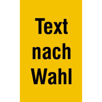 Protect - Warnschild, indiv. Text, Rechteck, (BxH): 13,1 x 18,5 cm