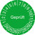 Prüfplaketten Geprüft, grün/weiß, 15 Stück/Bogen, selbstkleb., 3 cm Version: 24-29 - Prüfplakette Geprüft 24-29