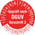 Prüfplakette, Geprüft nach DGUV Vorschrift 3, 1000 Stk/Rolle, 3,0 cm Version: 2026 - Prüfjahre: 2026-2031, rot/weiß