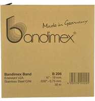 Bandimex Stahlband 3/8" V2A-Edelstahl, Rolle a 30m
