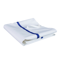 Artikel-Nr.: 93225BL Textil-Wäschesack weiß, mit blauem Kennstreifen