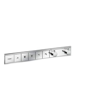 HANSGROHE 15380000 RAINSELECT MITIGEUR THERMOSTATIQUE ENCASTRÉ POUR 2 CONSOMMATEURS CHROMÉ, CHROM, 5 VERBRAUCHER