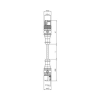 CÂBLE DE RACCORDEMENT M12 LUTRONIC 1210 1200 04 301 2M 1094 MÂLE, DROIT 2.00 M NOMBRE DE PÔLES: 4 1 PC(S)