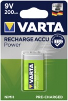 10x1 Varta Rechargeable Accu NiMh 200 mAh 9V-Block VPE binnen