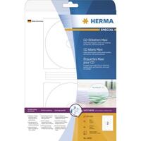 HERMA Inkjet CD-Etiketten A4 weiß 116 mm Papier 50 St.