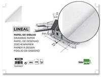 Papel de dibujo lineal sin cajetín A4 (150 g) de Liderpapel -250 hojas