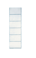 Beschriftungsschild auf Streifen, selbstklebend, 102 Stück, weiss