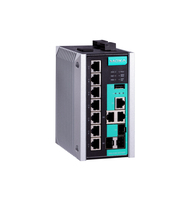 Moxa EDS-510E-3GTXSFP-T łącza sieciowe Zarządzany Fast Ethernet (10/100) Czarny, Srebrny