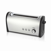 Haeger Desayuno 6 2 part(s) 1000 W Noir, Acier inoxydable