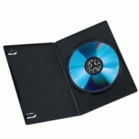 Hama DVD Slim Box 10, Black 1 Disks Schwarz