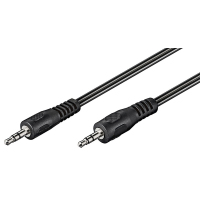 Goobay 3.5mm, 2.5m PL cable de audio 2,5 m 3,5mm Negro
