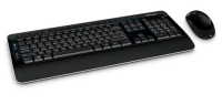 Microsoft Wireless Desktop 3050 keyboard Mouse included RF Wireless AZERTY French Black