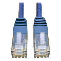 Tripp Lite N200-007-BL Cat6 Gigabit Molded (UTP) Ethernet Cable (RJ45 M/M), PoE, Blue, 7 ft. (2.13 m)