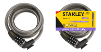 Stanley Cable Combination 180cm ø12mm Zwart, Grijs 1800 mm Kabelslot