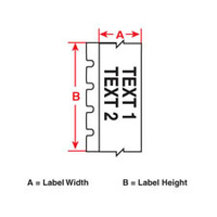 Brady 142019 labelprinter-tape Paars op wit