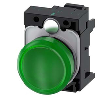 Siemens 3SU1102-6AA40-3AA0 alarm light indicator Green