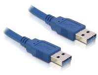 DeLOCK USB 3.0-A male/male - 3m USB kábel USB A Kék