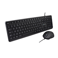 V7 CKU350ES toetsenbord Inclusief muis USB Spaans Zwart