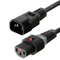 IEC LOCK PC1021 cable de transmisión Negro 2 m C14 acoplador C13 acoplador