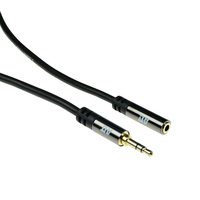 ACT AK6252 cable de audio 3 m 3,5mm Negro