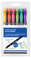 Tombow MONO edge marcador 6 pieza(s) Punta redonda/fina Multicolor