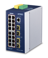 PLANET IGS-6325-16P4S Netzwerk-Switch Managed L3 Gigabit Ethernet (10/100/1000) Power over Ethernet (PoE) Aluminium, Blau