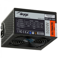 Akyga AK-U4-500 power supply unit 500 W 20+4 pin ATX ATX Black