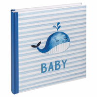 Walther Design Baby Sam fotóalbum és lapvédő Kék 50 lapok 28 x 30.5cm