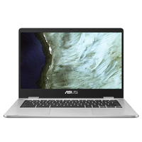 ASUS Chromebook C423NA-EB0197 laptop 35.6 cm (14") Full HD Intel® Celeron® N N3350 8 GB LPDDR4-SDRAM 32 GB eMMC Wi-Fi 4 (802.11n) ChromeOS Silver