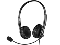 Sandberg 126-21 słuchawki/zestaw słuchawkowy Przewodowa Opaska na głowę Biuro/centrum telefoniczne Czarny