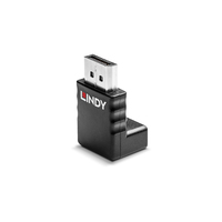 Lindy 41366 cambiador de género para cable DisplayPort Negro