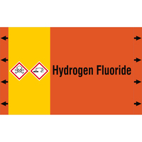 Brady ISO20560PM-340X210-HYDROGEN FLUORIDE selbstklebendes Etikett Rechteck Dauerhaft Mehrfarbig