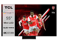 TCL C845 Series 55C845K TV 139.7 cm (55") 4K Ultra HD Smart TV Wi-Fi Titanium 2000 cd/m²
