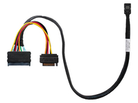 Highpoint 8643-8639-100 SFF-8643 to U.2 SFF-8639 cable with 15-pin SATA Power Connector