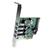 StarTech.com 4 Port PCI Express USB 3.0 SuperSpeed Schnittstellenkarte mit UASP - SATA intern