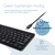 R-Go Tools Ergonomisch toetsenbord R-Go Compact Break, compact toetsenbord met pauzesoftware, AZERTY (FR), Bluetooth, zwart