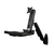 StarTech.com Wall Mount Workstation - Articulating Full Motion Standing Desk with Ergonomic Height Adjustable Monitor & Keyboard Tray Arm - Mouse & Scanner Holders - Single VESA...