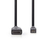 Nedis CVGP34790BK02 HDMI kabel 0,2 m HDMI Type D (Micro) HDMI Type A (Standaard) Zwart