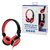 LogiLink HS0049RD écouteur/casque Écouteurs Arceau Connecteur de 3,5 mm Noir, Rouge