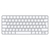 Apple Magic Tastatur USB + Bluetooth Arabisch Aluminium, Weiß