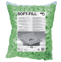 NIPS SOFT-FILL Füllmaterial ca. 15 Liter / formstabil, stoßdämpfend, antistatisch, staubfrei, abriebfest / 100% Recycling-Polystyrol (PS) ohne FCKW
