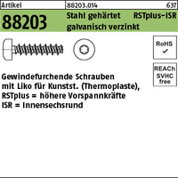 ART 88203 RST+ mit LIKO & ISR 3,5 x 12 -T15 Stahl geh., gal Zn gal Zn VE=S