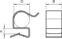 OBO BCC 8-12 D24 DRAAGKLEM VOOR KABELS/LEIDINGE