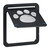Relaxdays Haustierklappe für Fliegengittertür, für große Hunde, HxB: 42x37 cm, Magnet, Hundeklappe abschließbar, schwarz
