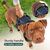 BLUZELLE Hundegeschirr Kleine Hunde, Reflektor Brustgeschirr mit Griff & Tasche für GPS Tracker, Anti-Zug Hundeweste Hund-Warnweste Atmungsaktiv, - XS Blau