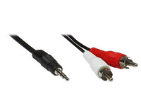 Stereo Verbindung 3,5 Klinke St an 2 x Cinch St, Länge: 5m, Good Connections®