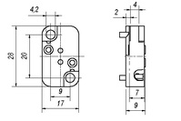 Fitting G(X)5.3 Type 884 250V Drei-Linien-Kontakt