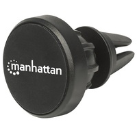 Manhattan Telefon tartó Autós - Autó szellőző rácsára rakható, mágneses telefon tartó, Fekete